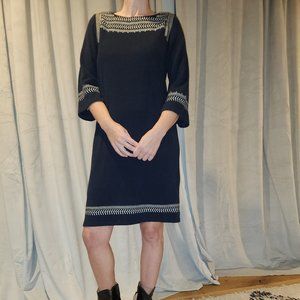 Anthropologie Anthro Edme & Esyllte Embroidered Sweater Shift Dress